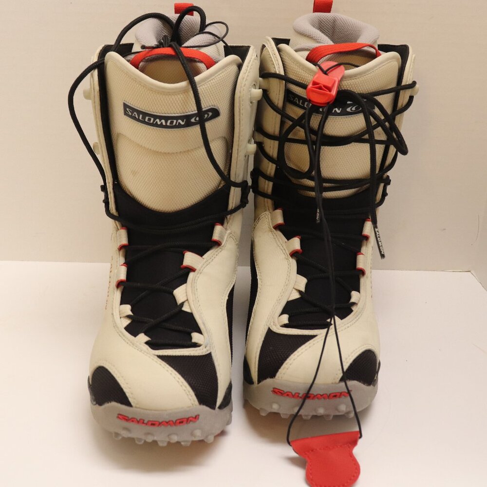 Salomon Women's Diadem Bayberry/Bone Snowboard Boot Size 61/2 Black and White